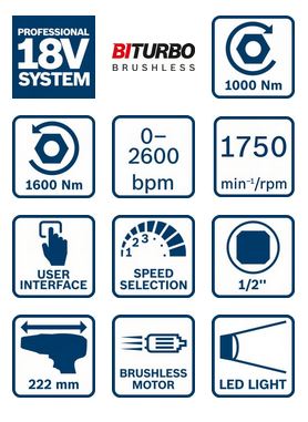 Bosch Akku Drehschlagschrauber GDS 18V-1000
